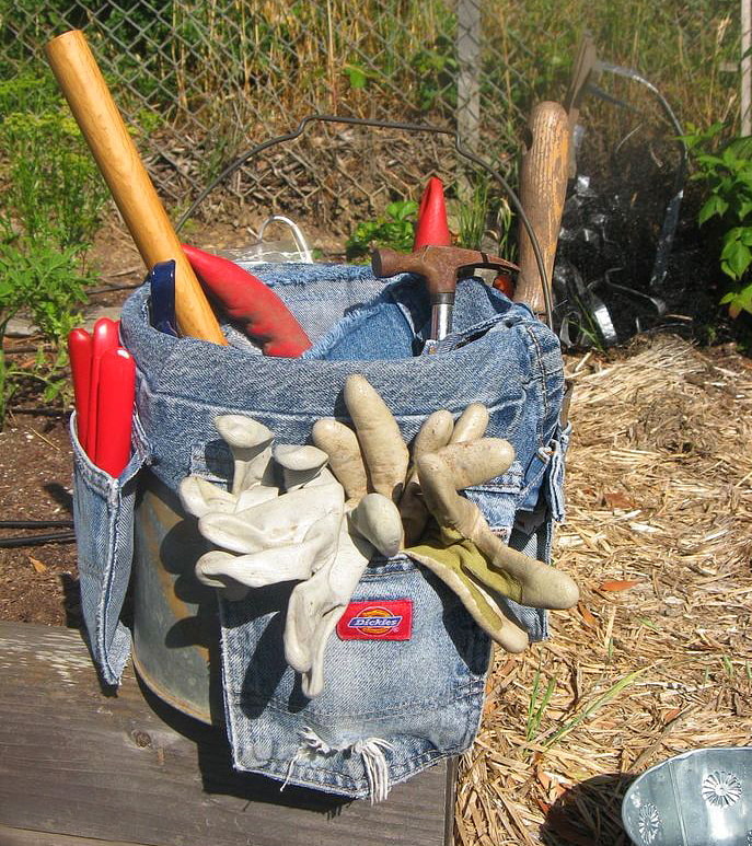 Tools in a bucket