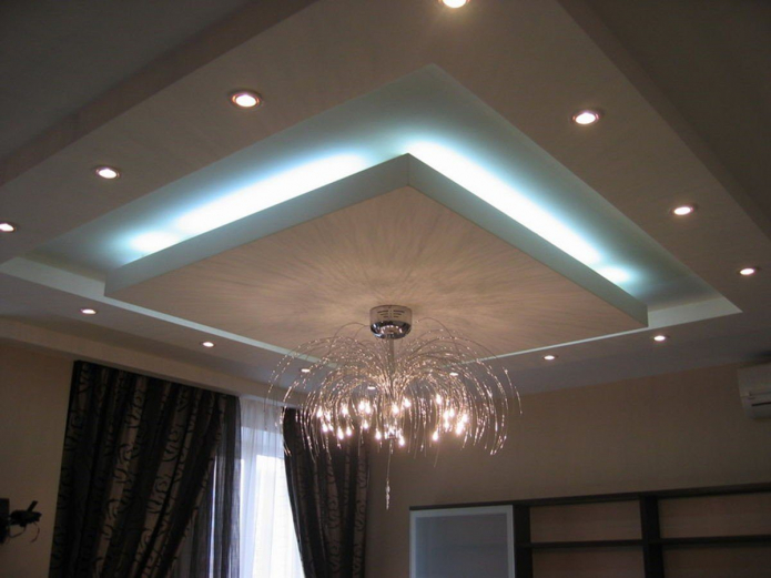 tiered ceiling