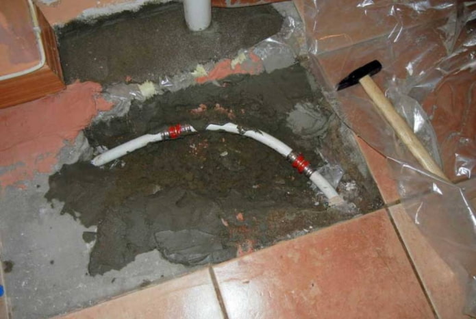 water floor leak