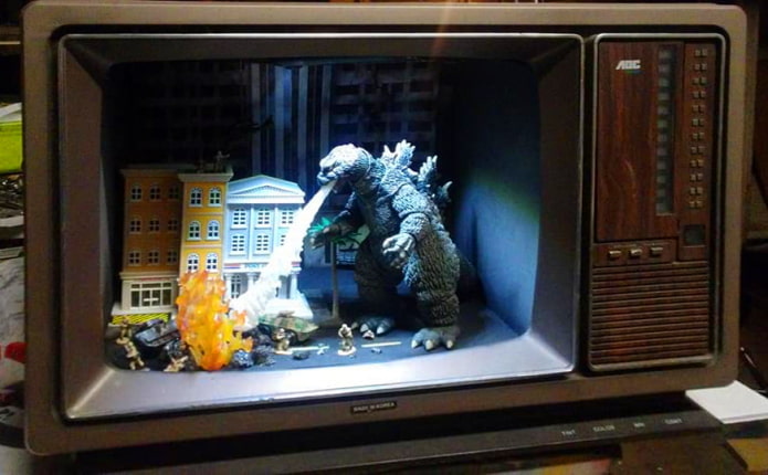 Scene from the movie Godzilla