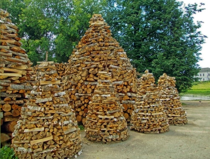 Stacks of firewood