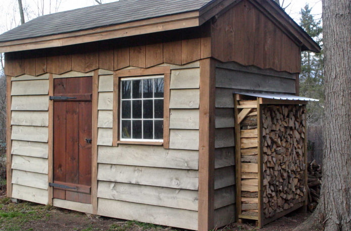 woodshed by the barn