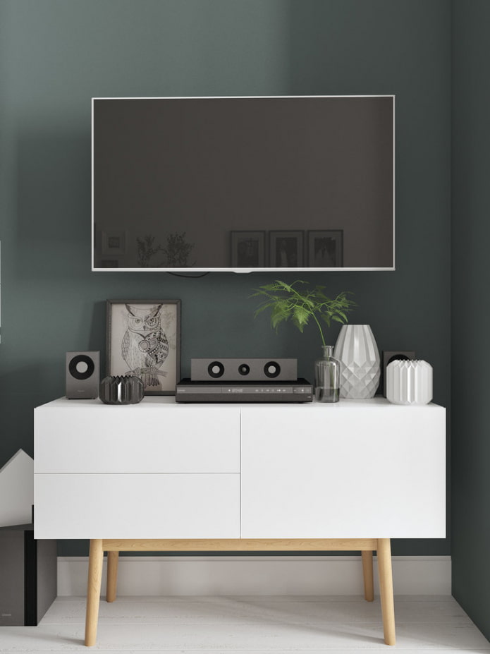TV with cabinet