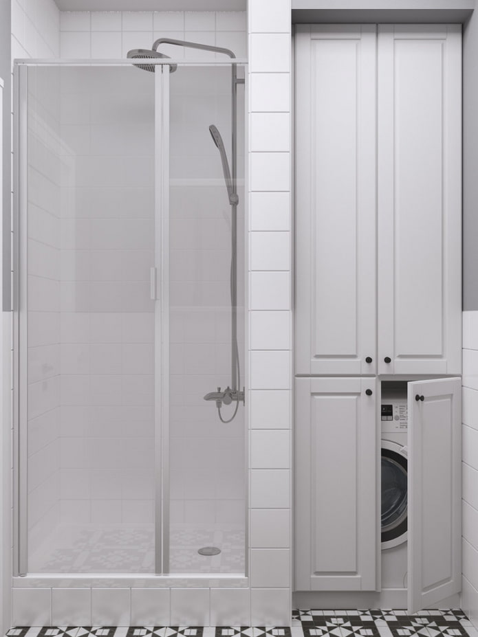 Shower room and wardrobe