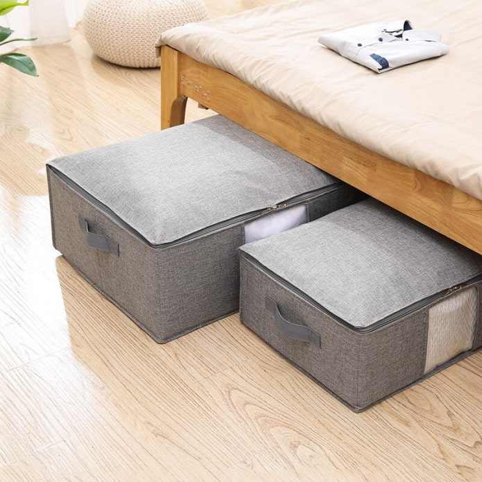 containers under the bed