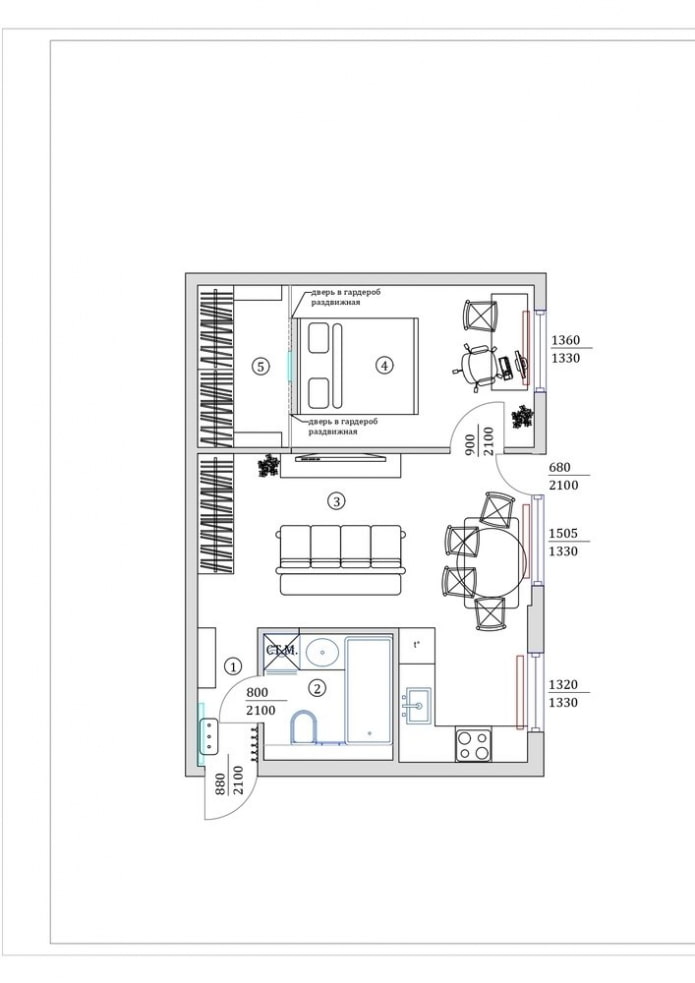 Apartment after planning