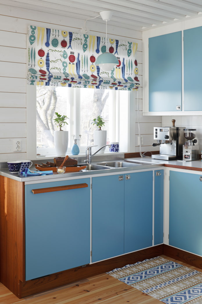 bright curtains for the kitchen