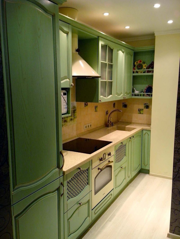 Retro-grüne Küche