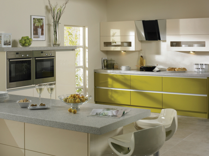 pistachio fronts for the kitchen