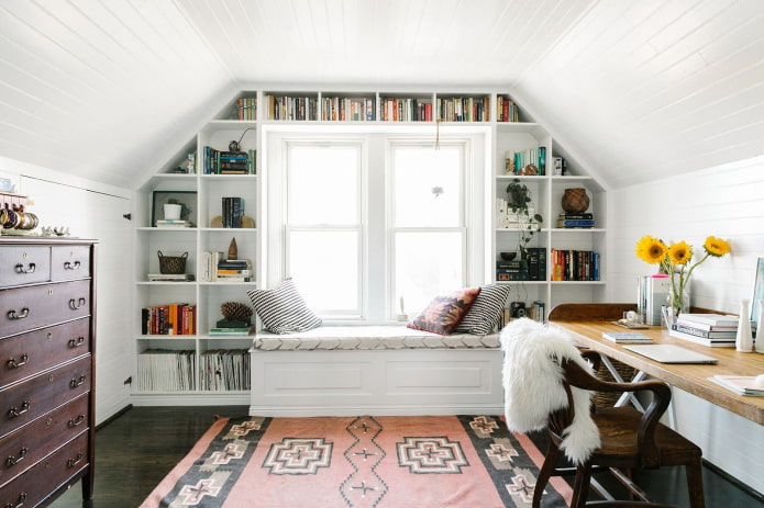 reading space in the attic