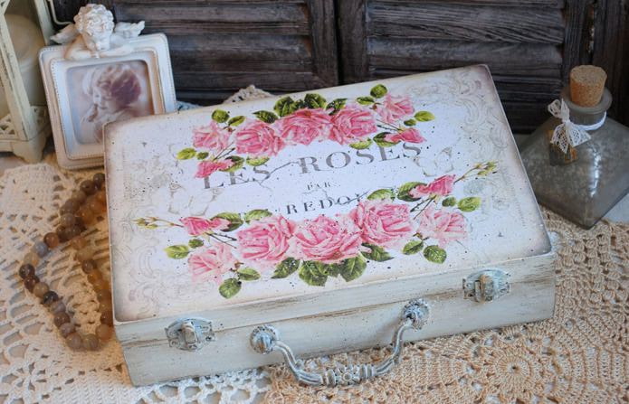 floral suitcase