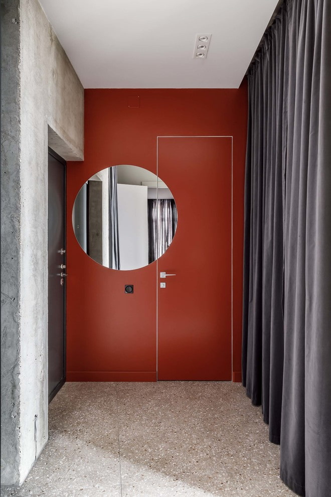 Rote unsichtbare Tür