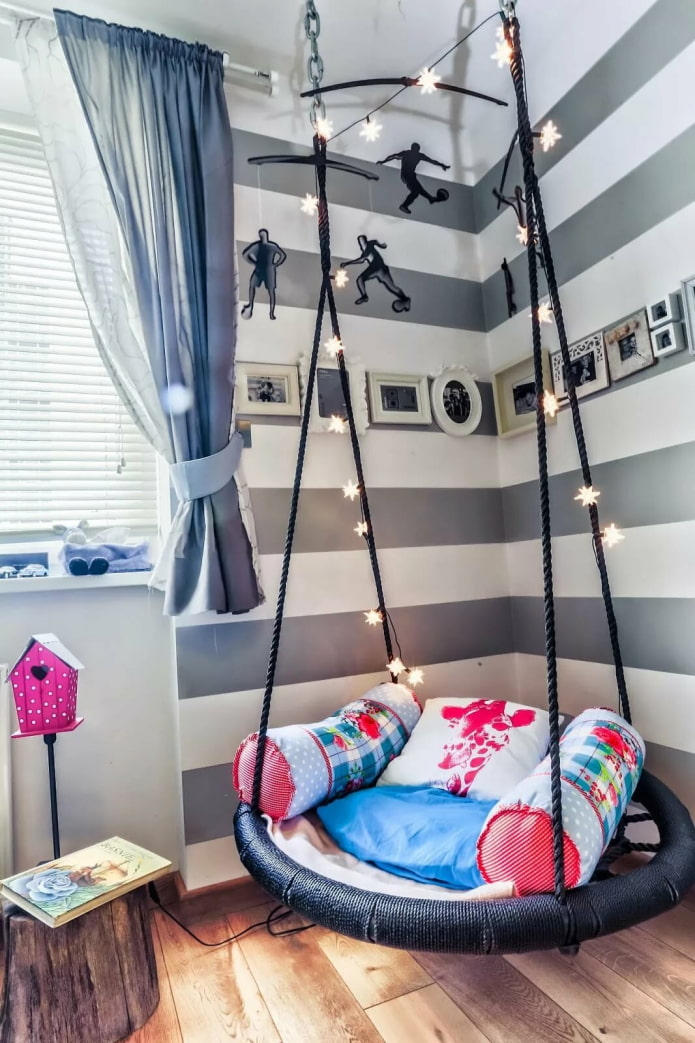 hanging chair in the nursery