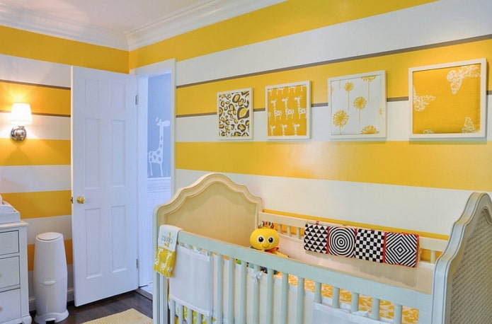sárga gyermekszoba