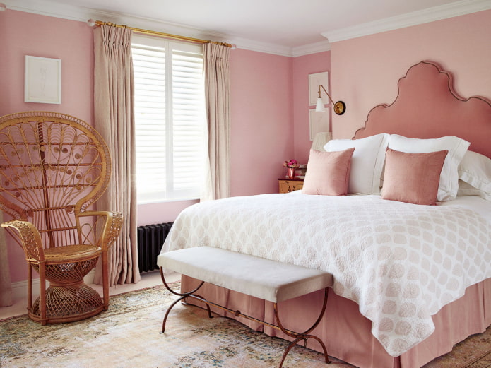 light pink bedroom
