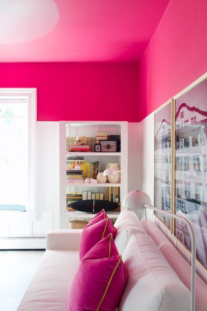 hot pink walls
