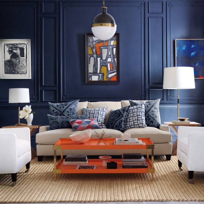 narancssárga és kék nappali