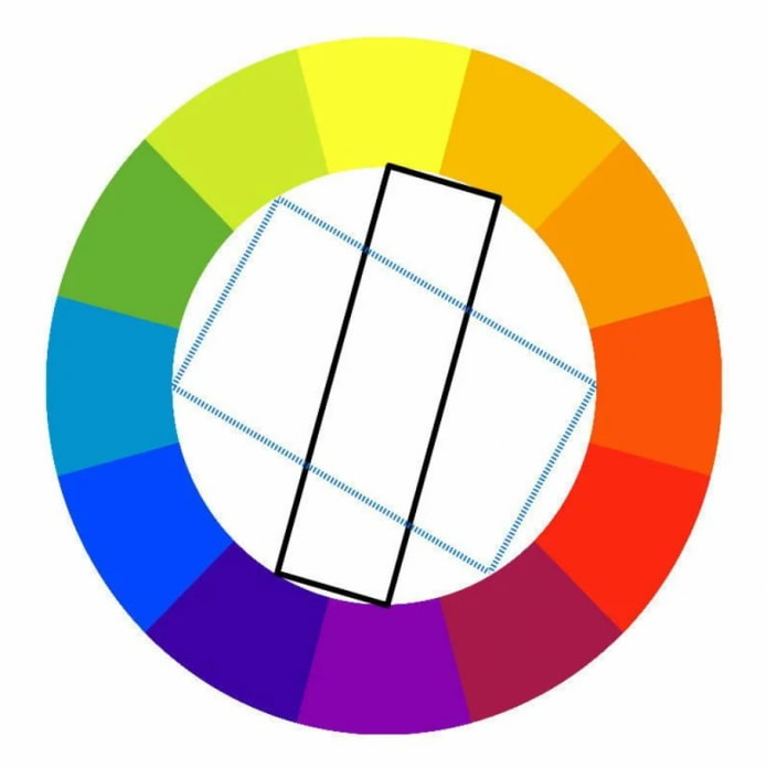 rechteckige Farbkombination
