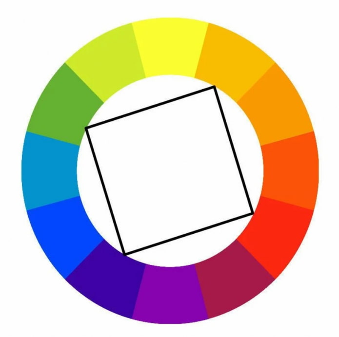 négyzet alakú színvilág