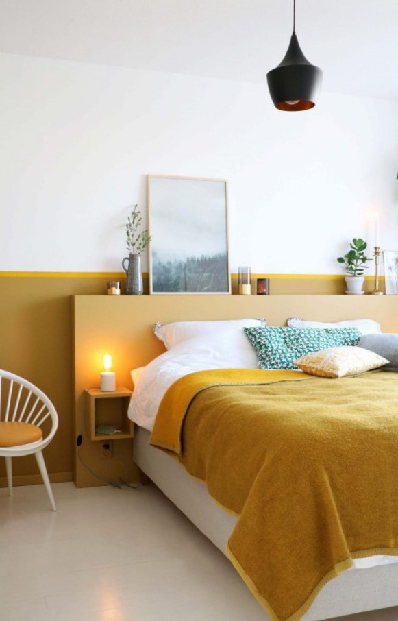 bright bed decoration