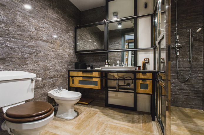 loft-style bathroom furnishings