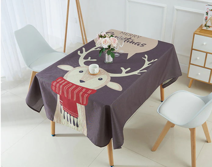 Deer tablecloth