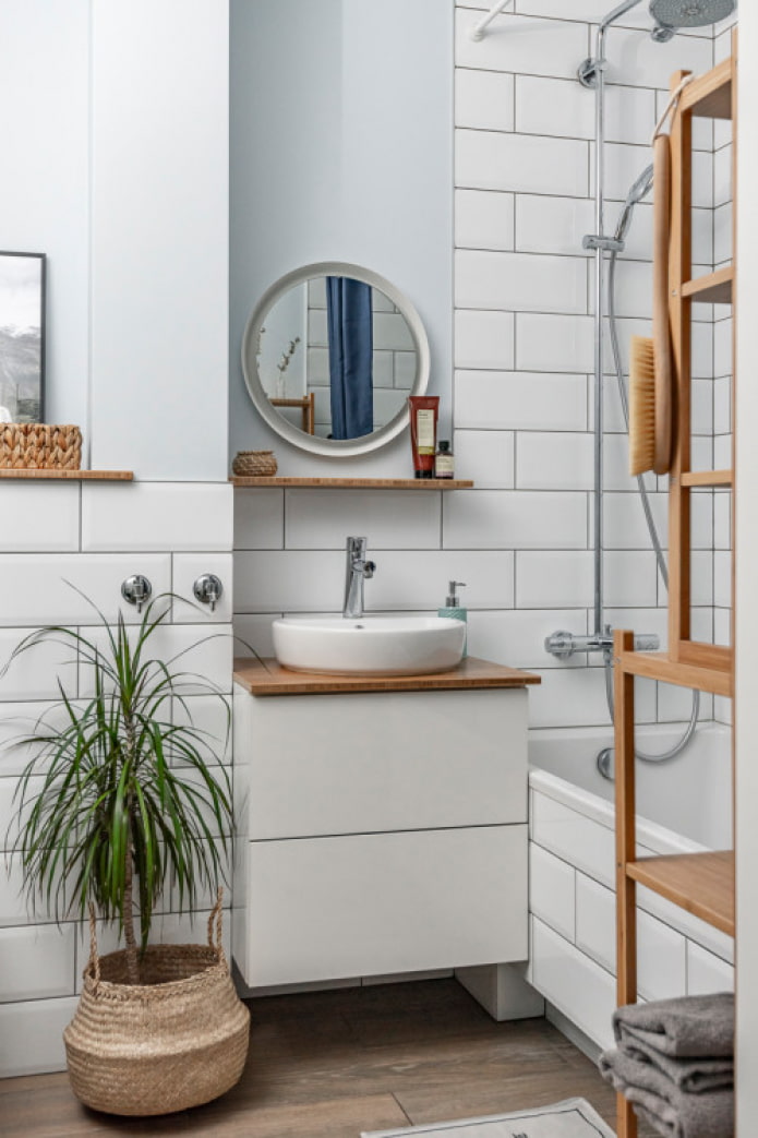 Badezimmer im skandinavischen Stil