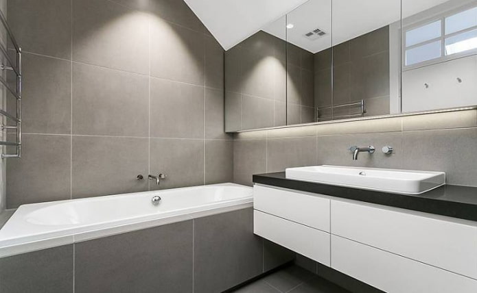 minimalista fürdőszoba