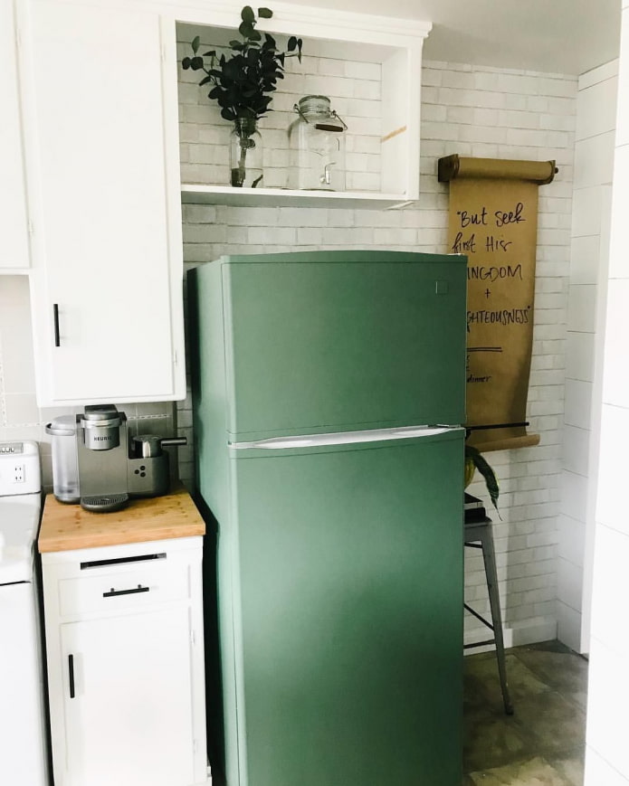 Könnyű smaragd hűtőszekrény