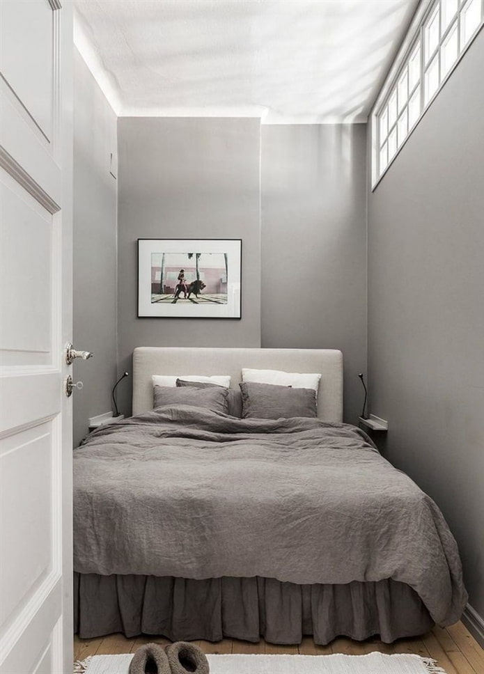 grau-beige Schlafzimmer