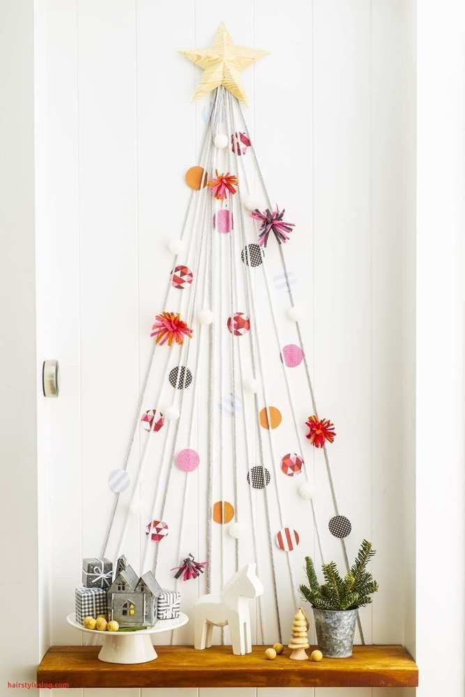 Christmas tree na gawa sa mga thread