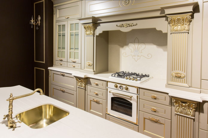 golden kitchen appliances