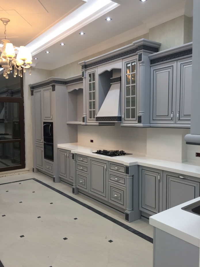 gray classic kitchen
