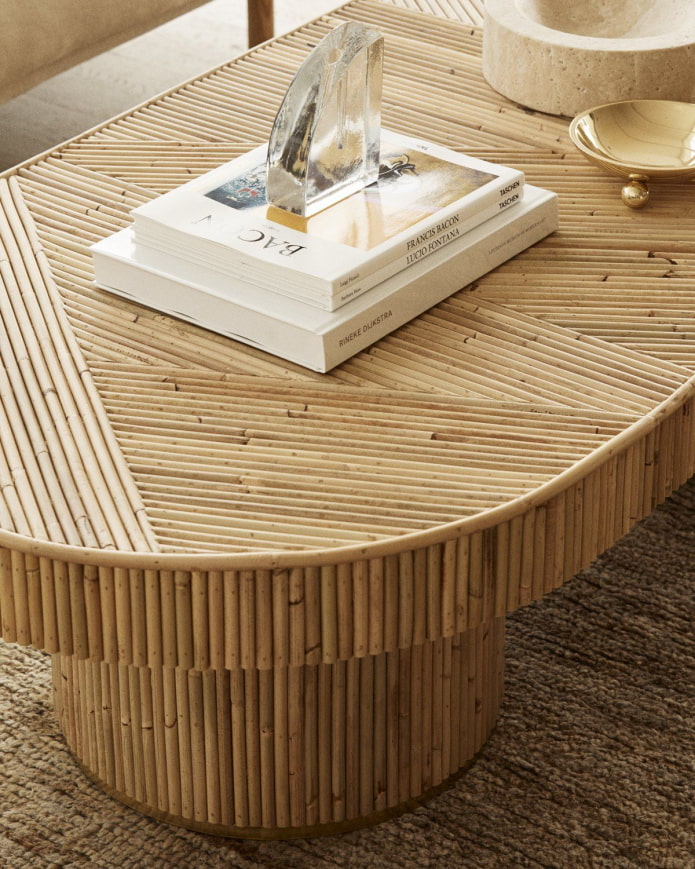 bambusz asztal
