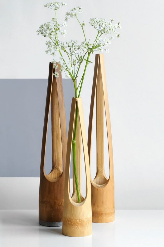 bamboo vases