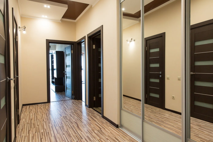 glossy laminate in the hallway
