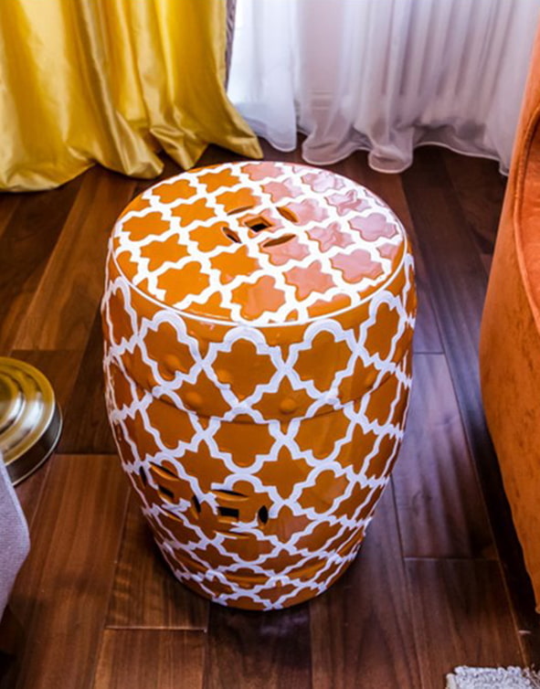 Ceramic stool