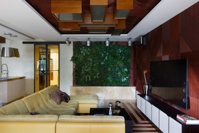 living room vertical landscaping