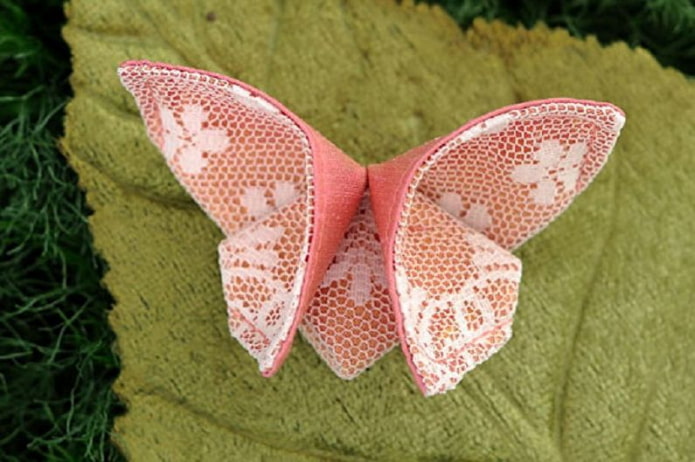 Origami butterfly na gawa sa tela
