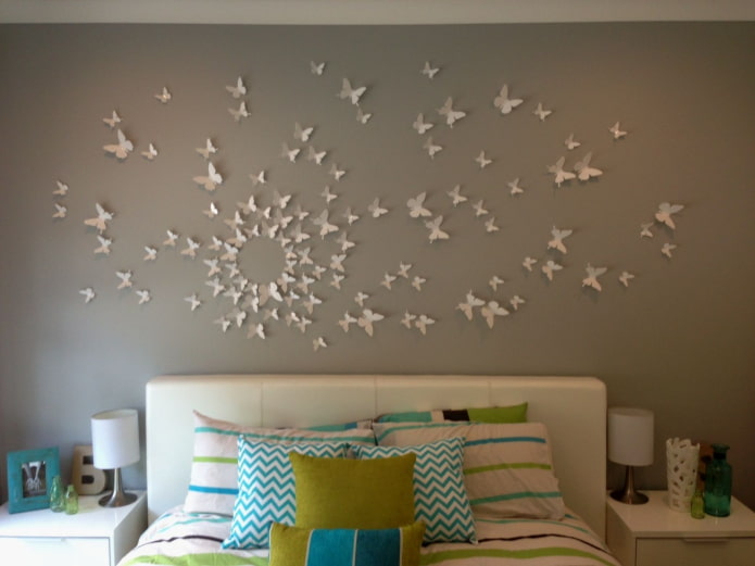 butterflies on the wall in a circle
