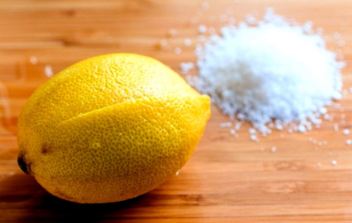 citrom és só