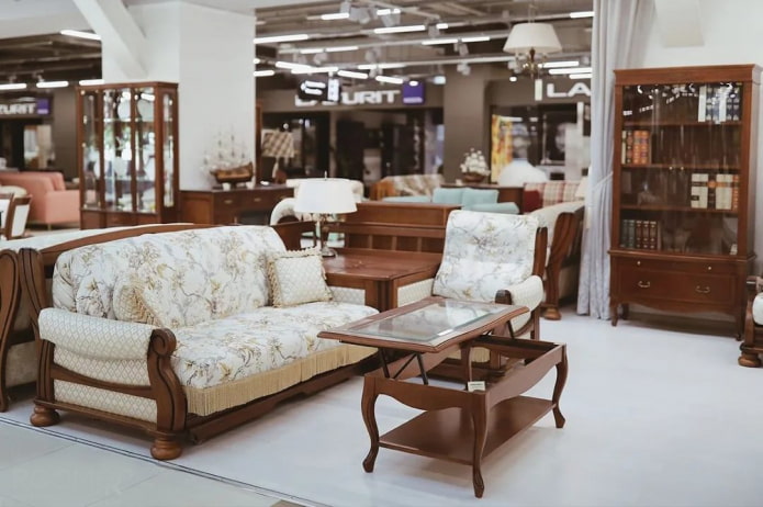 Salon of expensive furniture