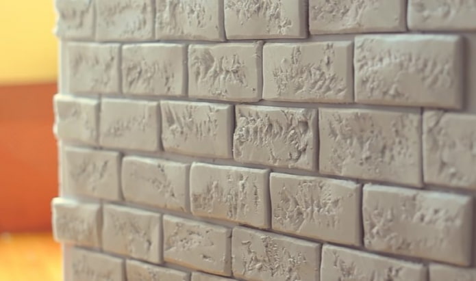 Mga brick brick panel
