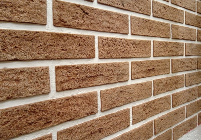 Flexible brick on the wall