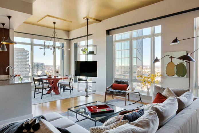 apartment with panoramic windows