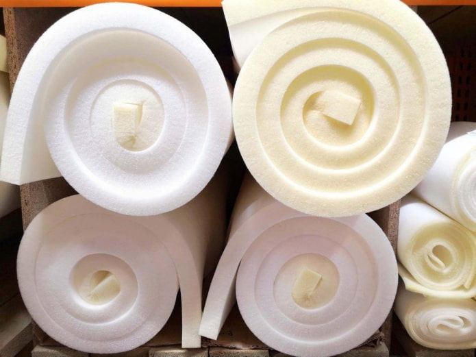 foam rubber in rolls