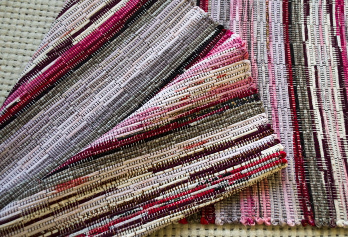 Self-woven rug