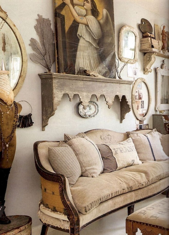 vintage kanapé