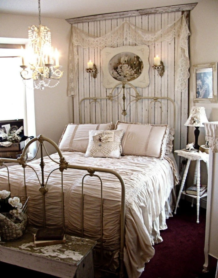 wrought iron vintage bed
