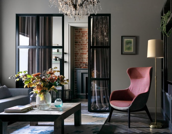 Living room design in modern style